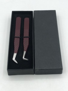 แหนบต่อขนตาเพิ่มวอลลุ่มแบบรัสเซียทำจากสเตนเลสสตีลสินค้าใหม่เคลือบปลายเงิน90องศาเครื่องมือความงาม - Product Image 5