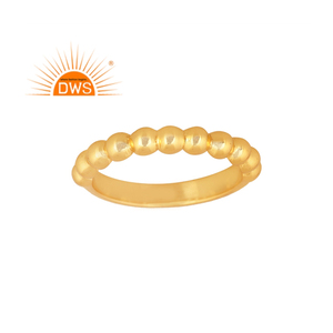 Último diseño hecho a mano 18K chapado en oro anillo de banda para mujer joyería de moda para mujer regalo para ella - Product Image 1