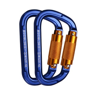 ADELA CE Certified Heavy Duty Aluminum Alloy Twist Lock <b>Carabiner</b> for Aerial Work Fall Protection - Product Image 1