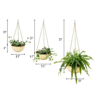 กระถางแขวนทองเหลืองทันสมัยเคลือบโครเมียมสำหรับปลูกต้นไม้ในร่ม - Product Image 2