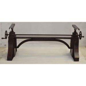 Cổ Điển Công Nghiệp Crank Bảng Cơ Sở Cổ Nâu Gỉ Kết Thúc Kim Loại Đinh Tán Bàn Ăn Thể Loại - Product Image 6