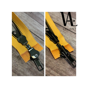 Pistola de metal con cremallera bidireccional Y dientes de lujo, deslizante, alto pulido, #8 - Product Image 5