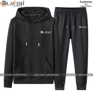 Conjunto de Sudadera con Capucha y Pantalones Deportivos Extra Grandes Personalizados, Unisex, Ecológicos, Transpirables, Ropa Deportiva de Invierno, Tallas Grandes - Product Image 2