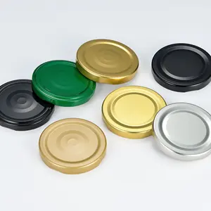 Bouchons métalliques à visser pour bouteilles de miel de 63 mm - Product Image 1