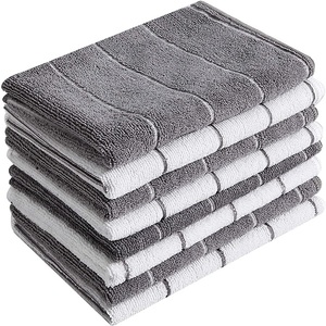 100% Organic Cotton <b>Kitchen</b> <b>Hand</b> <b>Towels</b> GOTS Certified Waffle Wave Cloth Linen Custom Logo Printed Dry Woven Technique Home Use - Product Image 4