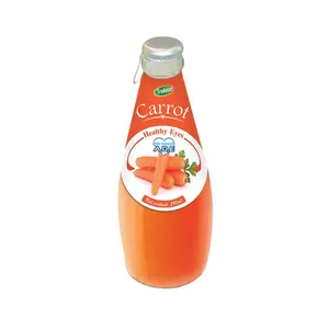 Trobico品牌290毫升玻璃瓶胡萝卜汁越南制造商高品质OEM ODM