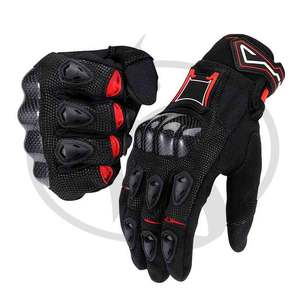 Gants de motard en cuir avec Logo personnalisé, pour course de moto, en équipe de sport, - Product Image 3