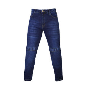 Conjunto de ropa deportiva de carreras personalizada con clasificación CE para hombre, pantalones vaqueros de mezclilla protectores para moto de invierno, estilo arrugado transpirable para adultos - Product Image 4