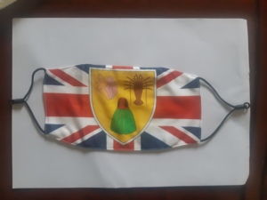 Máscara de Fiesta de Tela de Poliéster Tejida, Impresión por Sublimación, Transpirable, Ecológica, Temática Festiva, Reutilizable, Moderna, Cubre Toda la Cara - Product Image 3