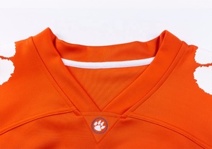 2025 camisetas de fútbol americano personalizadas, uniformes de sarga de aparejos transpirables, opciones de talla grande cortas delanteras, lo último en personalizable 2020 - Product Image 3
