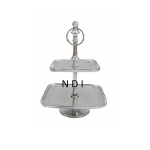 Soporte de Metal para Tartas de diseño moderno, soporte para tartas de frutas, mesa de acabado antiguo plateado, soporte plegable para Tartas - Product Image 1