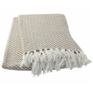 Mantas y mantas de jacquard certificadas GOTS de algodón orgánico 100% hechas a mano, algodón suave estampado de estilo indio para Navidad - Product Image 1