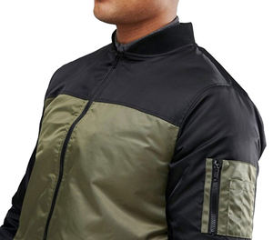 เสื้อแจ็กเก็ตเบสบอลทำจากผ้าซาติน,เสื้อแจ็กเก็ตเบสบอลทำจากปีก - Product Image 2