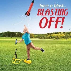 Roketatar oyuncak vuruyor 100 metre köpük roketler ve sağlam başlatıcısı standı ayak fırlatma rampası açık oyun oyuncaklar çocuklar için