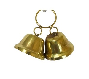 2 DESIGN METAL GOLD BELLS CHRISTMAS DECORATION HANGING ORNAMENT HIGH QUALITY METAL CHRISTMAS <b>TREE</b> DECORATION - Product Image 1