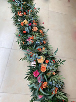 Chemin de fleurs pour banquets ou Table de mariage, au style décoratif, violet, 1 pièce