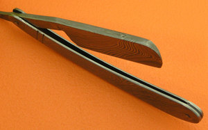 Belleza instrumento maquinilla de afeitar Damasco hoja recta Damasco de navaja de afeitar de seguridad mejor calidad de acero inoxidable CE aprobado - Product Image 4