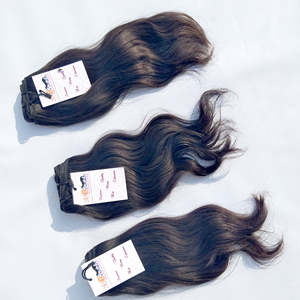 Extension de cheveux humains vierges en vison brut, mèches naturelles, cheveux humains bouclés, vente en gros - Product Image 5