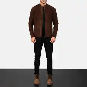 Jaquetas de couro masculinas, jaquetas de couro acolchoadas 2021