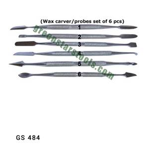 Ensemble de 6 outils de cire GS 484 Steel Carver pour sculpteur de bijoux pour outils de bijoux - Product Image 1