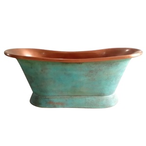 Nouvelle arrivée de baignoire en cuivre de grande taille faite à la main en gros baignoire de créateur faite à la main baignoire en cuivre de luxe de forme personnalisée - Product Image 5