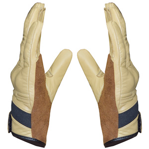 Gants de moto résistants aux chocs, respirants, en cuir, pour longues balades, gants de moto protecteurs - Product Image 6