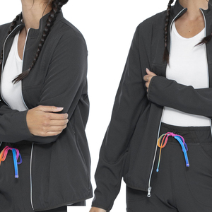 บริการ OEM ผลิตเสื้อแจ็คเก็ตผู้หญิงแบบใหม่ทันสมัยตามสั่ง ทำจากไมโครโพลีเอสเตอร์ ตามความต้องการและความต้องการของลูกค้า - Product Image 5