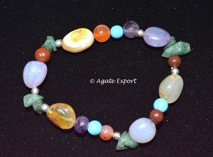 Multi Gemstone- chips <b>Bracelets</b> - Product Image 2