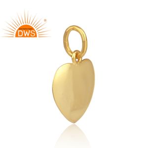 Colgante con forma de corazón de diseño para mujer, joyería Lisa chapada en oro de Ley 925, fabricante de joyería - Product Image 2