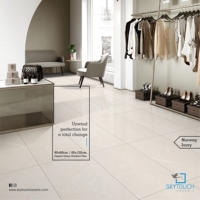 Dalles de carrelage en porcelaine polie marron de qualité supérieure, antidérapantes, SKYTOUCH, pour usage hôtelier, garantie à vie, nouvelle collection, vente en gros