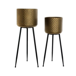 Planteur de fleurs classique et moderne plaqué or, plantes antiques, bon marché, vente en gros, jardinière - Product Image 5