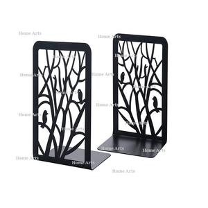 Ensemble de 2 serre-livres de qualité exclusive, design admirable, serre-livres en métal de couleur noire pour le bureau et l'école - Product Image 3