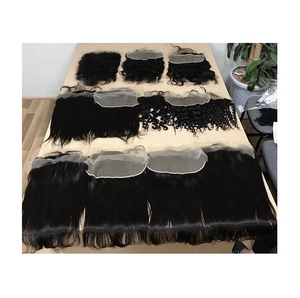 Vente en gros de haute qualité 100% cheveux humains non transformés mince HD dentelle frontale fermeture haut de gamme perruques et faisceaux du Vietnam - Product Image 1