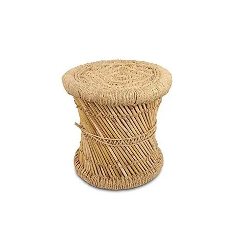 Tamborete de rattan italiano redondo para adultos, tamborete decorativo de rattan para bar e otomano, tamanho personalizado marrom, quantidade em massa