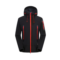 Großhandel Winter-Segelkleidung Outdoor Herren Wasserdichte Kapuzenjacke Softshell mit Stehkragen Stickerei Übergröße Hochwertig
