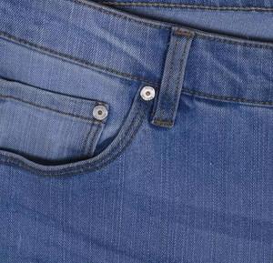 กางเกงยีนส์ขาตรงเข้ารูปของผู้ชายสีพื้นสีน้ำเงินอ่อนดีไซน์คลาสสิกผ้ายีนส์ยาวปกติผ้ายืดสไตล์ลำลองทุกฤดูกาล - Product Image 3