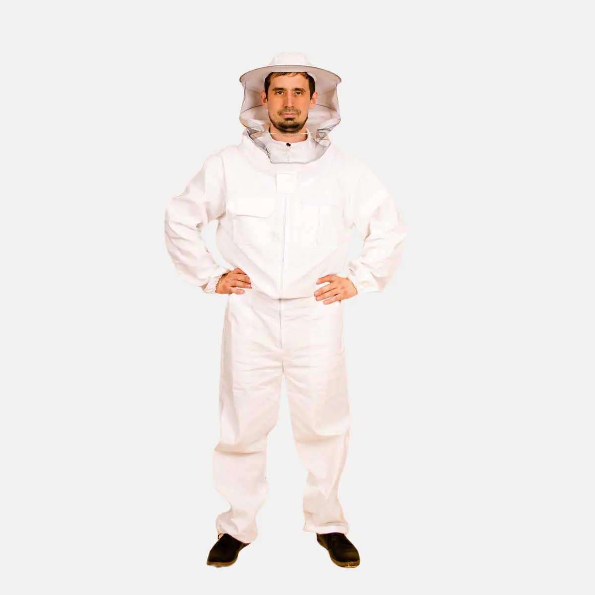 Ensemble complet de Protection pour apiculteur, en coton, diagonale, équipement de Protection pour apiculteur, combinaison pour apiculteur, 2 pièces