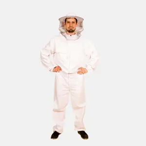 Kompletter Schutz für Imker Diagonale Baumwoll kostüme Bienenzucht ausrüstung Imkerei anzug