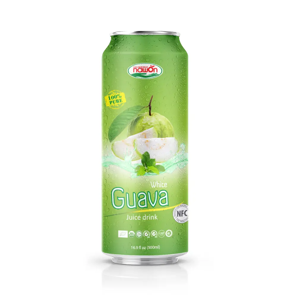 Factory Supply High Quality And Best Price For Sale In Viet Nam 16.9 fl oz NAWON Canned Guava Juice Drink