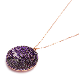 Colgante de plata de ley 925 con amatista turca, joyería elegante hecha a mano - Product Image 2