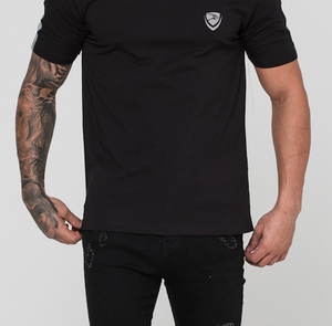 Camiseta de algodón de lujo de alta calidad para hombre, ropa de lujo de algodón pesado con diseño liso bordado personalizado y en blanco - Product Image 4