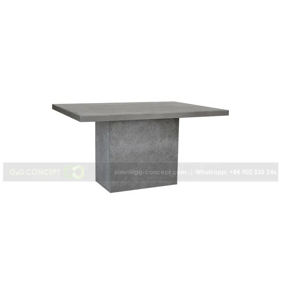 Lange Rechthoekige Cement Fiber Tafel Collectie, Dit Is Cement Tafel Voor Outdoor / Cement Salontafel