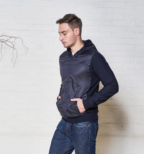 Pull tricoté en coton pour hommes, chandail à capuche, fermeture éclair, personnalisé, 2020 - Product Image 4