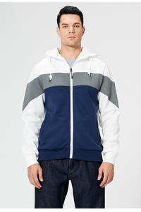 Sudadera con capucha y cremallera para hombre, de algodón 100, con Logo, personalizada, para gimnasio - Product Image 5