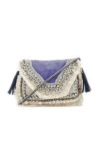Bolso bordado con estilo a la moda para mujer y niña, yute Natural, cuentas bordadas a mano, monedero con perlas, bolso de mano - Product Image 3