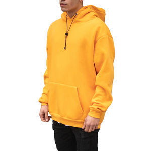 Sudadera con Capucha Blanca, Estilo Canguro, Nueva, Talla Grande, 100% Algodón, Servicio OEM para Hombre, Tejido, Ecológica, Regular S141 - Product Image 3