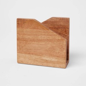 Soporte para servilletas de madera personalizado, forma cuadrada, para hotel, venta al por mayor, fiesta en casa, diseño, embalaje de una sola pieza - Product Image 4