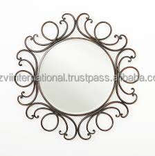 <b>Gold</b> Powder Coated Iron Wire Wall <b>Mirror</b> Elegant Home Decorative Item - Product Image 3