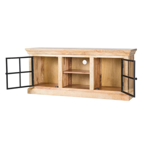 Armario de madera maciza de estilo italiano, armarios de sala de estar con 4 puertas y patas de Metal, muebles de dormitorio, estantes de exhibición para decoración del hogar - Product Image 2