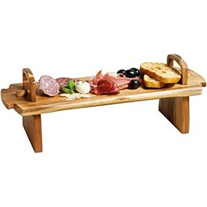 High Quality Platter Bamboo Wood Cheese Cutting Board Set Fashionable Trending for Restaurants Hotels and Home - Product Image 1